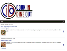 Tablet Screenshot of cookindineout.com